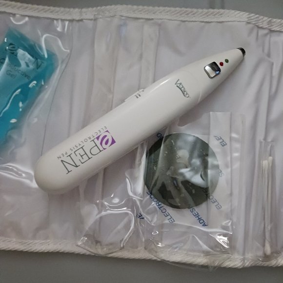 Bath & Body Used Verseo Epen Electrolysis Pen Pads Permanent Hair Removal System Set Poshmark